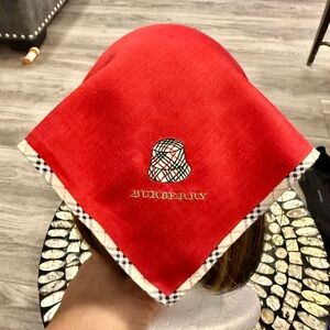 Burberry Red Kids Bandana